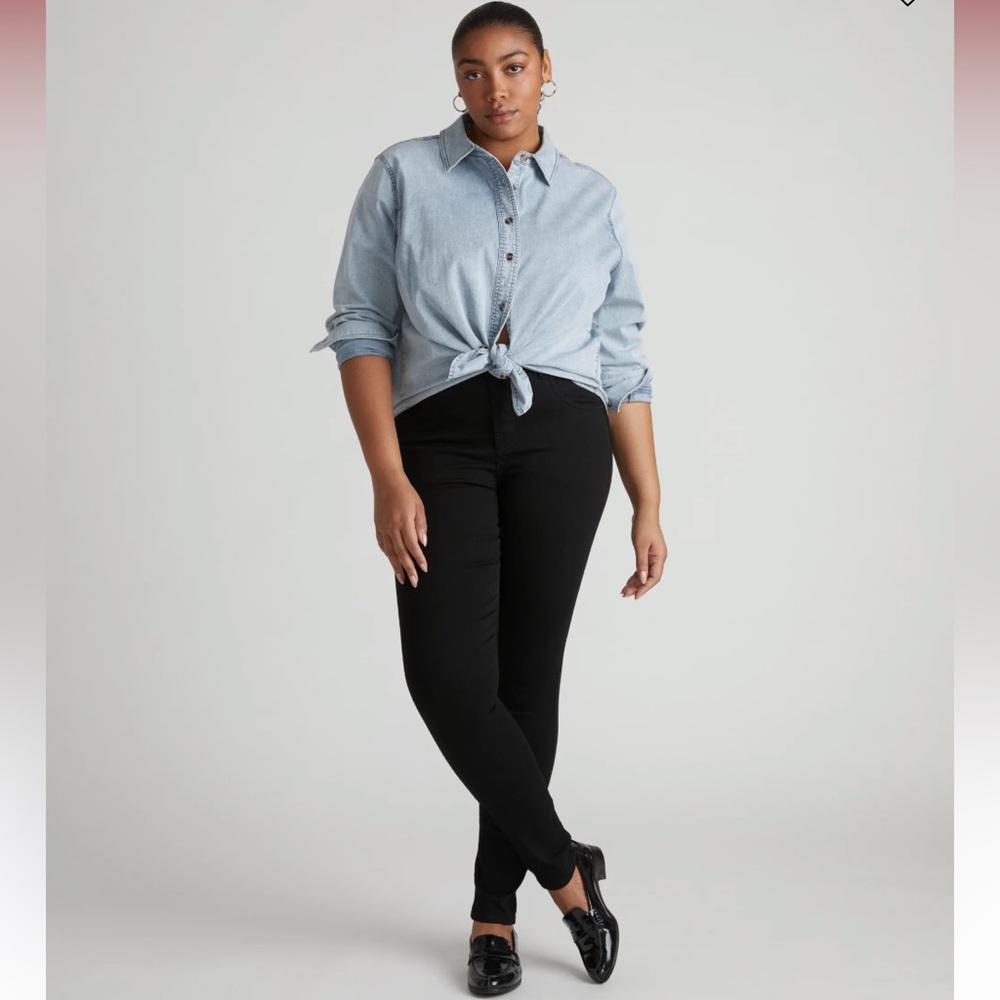 Universal Standard Seine Mid Rise Skinny Jeans Black Size 8 New With Tags
